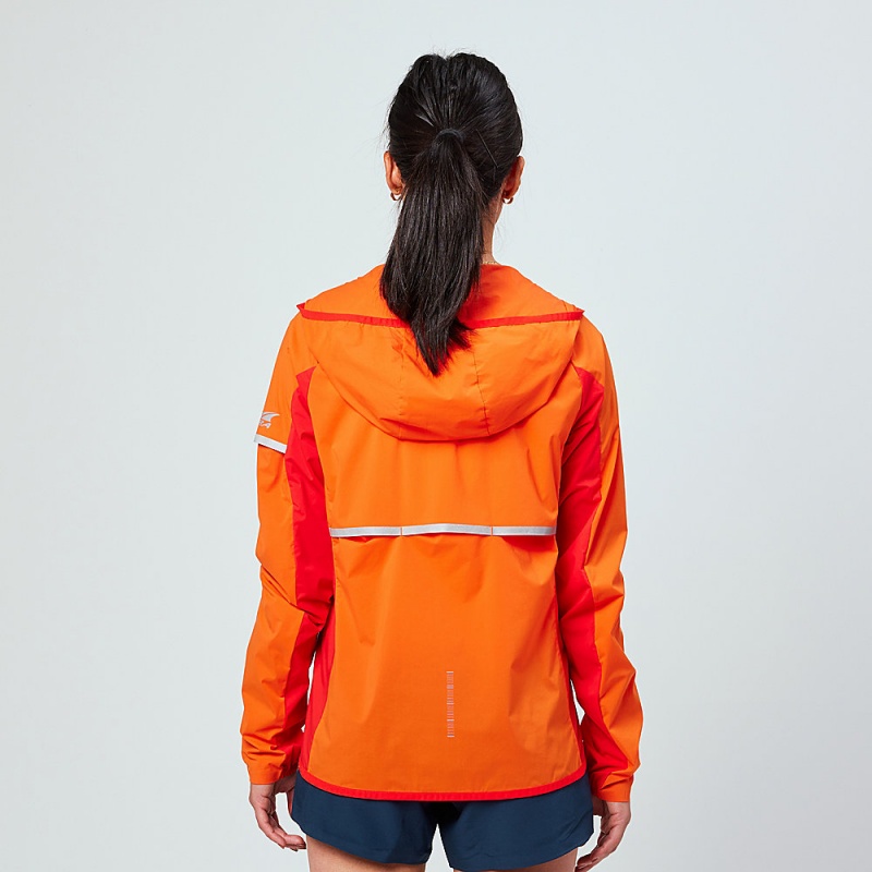 Altra TRAIL WIND Women's Jackets Red / Orange | PRM-247368