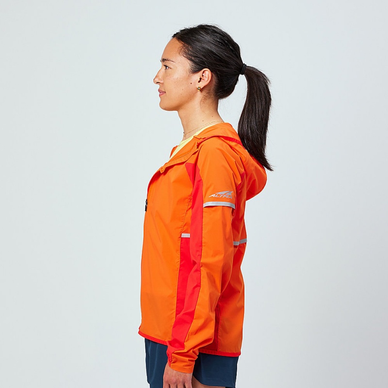 Altra TRAIL WIND Women's Jackets Red / Orange | PRM-247368