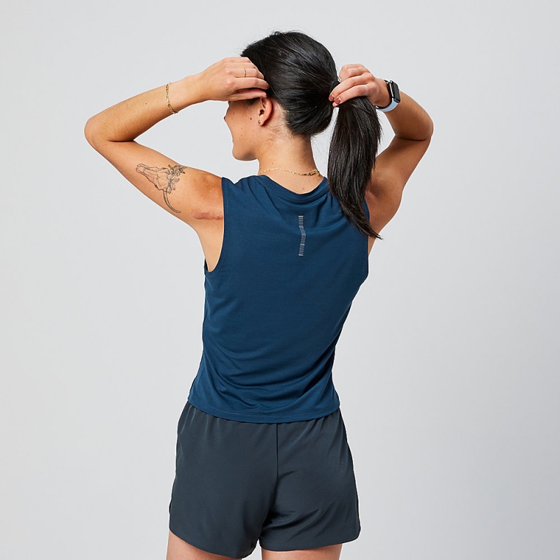 Altra TRAIL Women's Tank Top Navy | NIO-167458