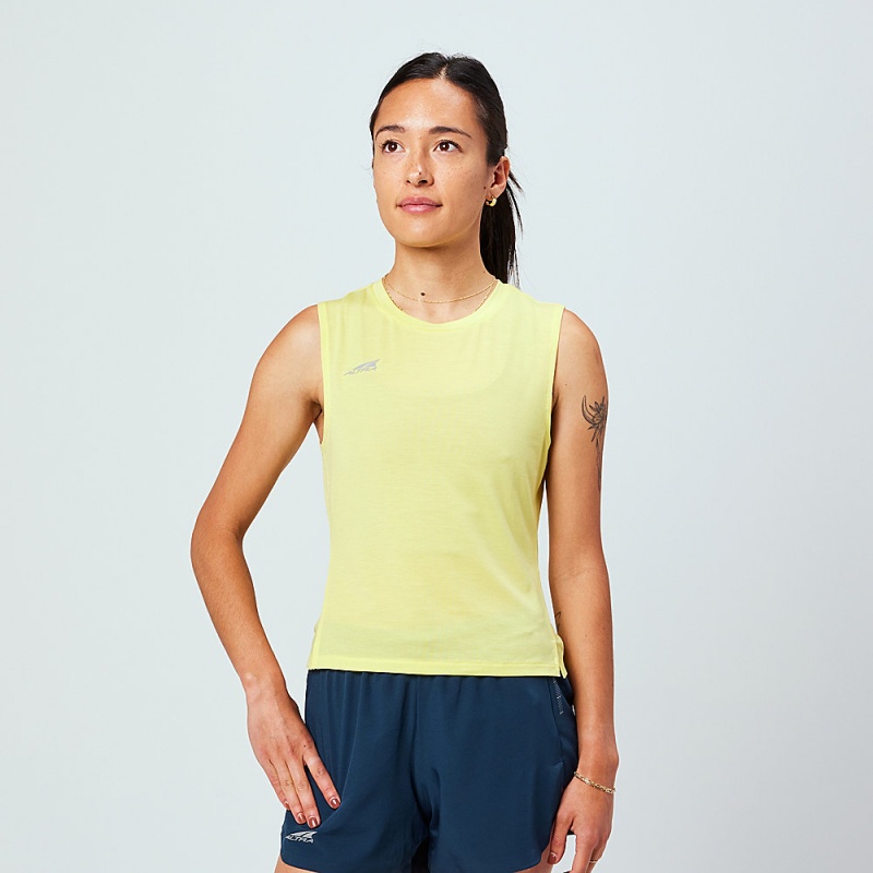 Altra TRAIL Women\'s Tank Top Yellow | VMD-679245