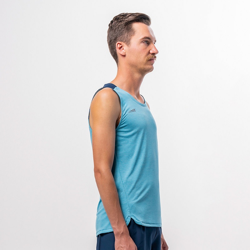 Altra VANISH Men's Tank Top Blue | SDR-798324