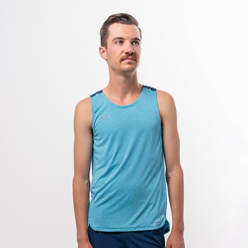 Altra VANISH Men\'s Tank Top Blue | SDR-798324