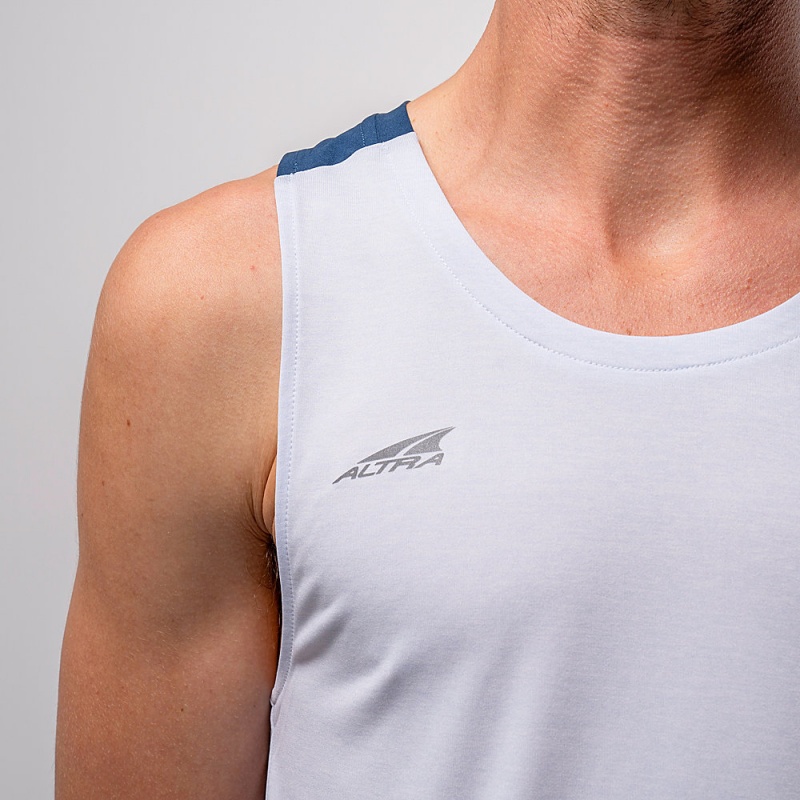 Altra VANISH Men's Tank Top Light Blue | KFE-259741