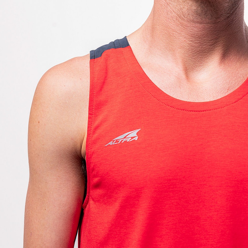 Altra VANISH Men's Tank Top Red | TZI-528601