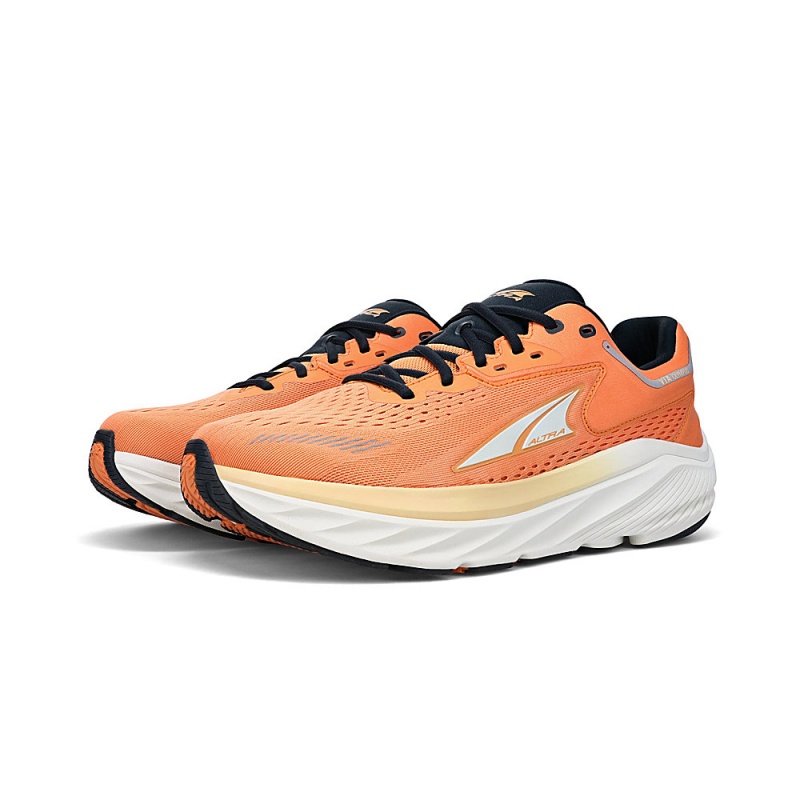 Altra VIA OLYMPUS Men's Road Running Shoes Black / Orange | WDA-243670