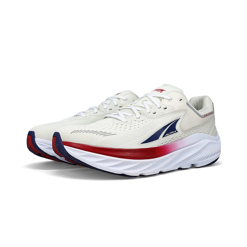 Altra VIA OLYMPUS Men's Road Running Shoes White / Blue | ZRS-864329