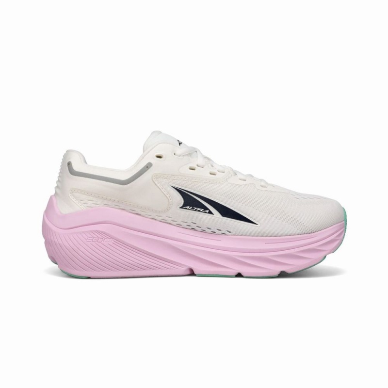 Altra VIA OLYMPUS Women's Road Running Shoes White / Pink | MZA-526073