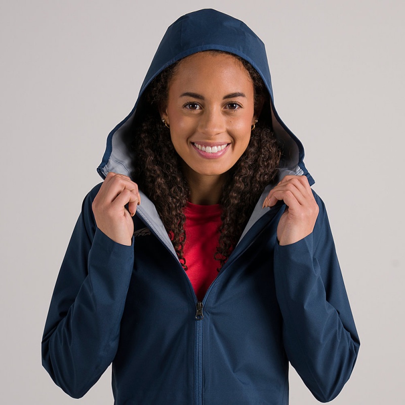 Altra WATERPROOF RUN Women's Jackets Navy | OSQ-017634