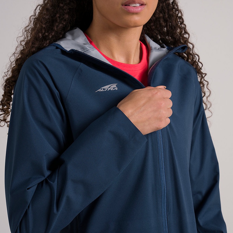 Altra WATERPROOF RUN Women's Jackets Navy | OSQ-017634